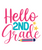Hello 2nd Grade-01 Poster Canvas Movie Film Print A0 A1 A2 A3 A4 A5 A6 Art Wall
