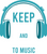Keep Calm and Listen to Music Poster Canvas Movie Film Print A0 A1 A2 A3 A4 A5 A