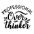 professional overthinker-01 Poster Canvas Movie Film Print A0 A1 A2 A3 A4 A5 A6