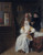 Samuel_van_Hoogstraten_-_The_Anaemic_Lady Poster Canvas Movie Film Print A0 A1 A