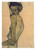 schiele-self-portrait-with-arms-above-head(1) Poster Canvas Movie Film Print A0