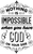 Nothing is impossible Poster Canvas Movie Film Print A0 A1 A2 A3 A4 A5 A6 Art Wa