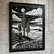 Black And White Landscape Wall Art Print Gift Home Wall Artwork Picture Print (2