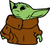 Yoda Baby (16) Poster Canvas Movie Film Print A0 A1 A2 A3 A4 A5 A6 Art Wall Deco