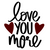 Love You More Colored PNG Poster Canvas Movie Film Print A0 A1 A2 A3 A4 A5 A6 Ar