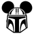 the mandalorian Mickey Poster Canvas Movie Film Print A0 A1 A2 A3 A4 A5 A6 Art W