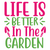 Life is better in the garden 2-01 Poster Canvas Movie Film Print A0 A1 A2 A3 A4