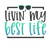 livin my best life (2) Poster Canvas Movie Film Print A0 A1 A2 A3 A4 A5 A6 Art W