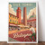 Breathtaking Bologna Italy Travel Poster - Historic Towers Art Print Poster Canv