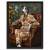 Chic Greyhound in Floral Suit Greyhound Dog Illustration Vintage Dog Portrait Po