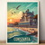 Captivating Constanta Romania Travel Poster - Black Sea Coastline Art Print Post