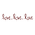 Love Love Love Colored PNG Poster Canvas Movie Film Print A0 A1 A2 A3 A4 A5 A6 A