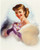 PinUp Girl - EDWARD RUNCI Purple is So Her Color Poster Canvas Movie Film Print