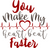 YOU MAKE MY HEART BEAT FASTER Poster Canvas Movie Film Print A0 A1 A2 A3 A4 A5 A