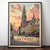 Majestic Antwerp Belgium Travel Poster - Gothic Cathedral Art Print Poster Canva