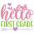 hello first grade-01 Poster Canvas Movie Film Print A0 A1 A2 A3 A4 A5 A6 Art Wal
