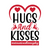 Hugs And Kisses #internationalkissingday-01 Poster Canvas Movie Film Print A0 A1
