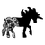 Unicorn Silhouette (25) Poster Canvas Movie Film Print A0 A1 A2 A3 A4 A5 A6 Art