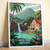 Basse-Terre Guadeloupe Travel Poster - Tropical Paradise Art Print Poster Canvas