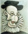 Jaume Sabartes with ruff and bonnet-Picasso 1939 Poster Canvas Movie Film Print