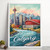 Calgary Canada Magnificent Landmarks - Modern Travel Poster Art Print Poster Can