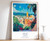 4_Fez Print, Fez Travel Poster, Fez Gift, Middle East Travel Print, Islamic Deco