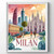 Captivating Milan Italy Travel Poster - Fashionable Skyline Art Print Poster Can