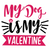 my dog is my valentine-01 Poster Canvas Movie Film Print A0 A1 A2 A3 A4 A5 A6 Ar