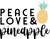 peace-love-pineapple Poster Canvas Movie Film Print A0 A1 A2 A3 A4 A5 A6 Art Wal