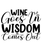 Wine Goes In Wisdom Comes Out-01 Poster Canvas Movie Film Print A0 A1 A2 A3 A4 A