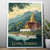 Captivating Luang Prabang Laos Travel Poster - Buddhist Temple Watercolor Art Pr