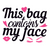 This bag contains my face-01 (2) Poster Canvas Movie Film Print A0 A1 A2 A3 A4 A