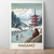 Captivating Nagano Japan Travel Poster - Snow Monkeys & Hot Springs Art Print Po
