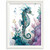 Watercolour Seahorse Artwork Print (2) Poster Canvas Movie Film Print A0 A1 A2 A