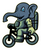203. Astro Elephant Riding Bmx Sticker Poster Canvas Movie Film Print A0 A1 A2 A