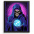 Neon Skeleton Wall Art Print Skull Grunge Artwork Skull Emo Witch Art (3) Poster