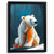 Polar Bear Art Print Cartoon Nursery Wall Art Framed Animal Print New Baby Gift