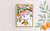 Squeeze The Day Oranges Gingham Tiled Art Print - Unframed A6 A5 A4 A3 - Orange