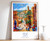 5_Fez Print, Fez Travel Poster, Fez Gift, Middle East Travel Print, Islamic Deco