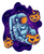 234. Astronaut celebrate halloween sticker Fun Gift Poster Canvas Print A0 A1 A2