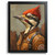 Woodpecker Pilot Painting Portrait Unique Animal Wall Art Woodpecker Pilot Print