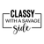 Classy with a Savage Side 2-01 Poster Canvas Movie Film Print A0 A1 A2 A3 A4 A5