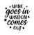 Wine goes in wisdom comes out-01 (6) Poster Canvas Movie Film Print A0 A1 A2 A3