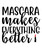 Mascara Makes Everything Better-01 Sarcastic Poster Canvas Print A0 A1 A2 A3 A4