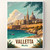 Captivating Valletta Malta Vintage-Style Travel Poster – Fortress City Art Print