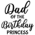 Dad of the Birthday Princess-01 (2) Poster Canvas Movie Film Print A0 A1 A2 A3 A