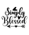 Simply Blessed-01 Poster Personalized Canvas Movie Film Print A0 A1 A2 A3 A4 A5