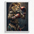 Vintage Lion Boxer Quirky Animal Wall Art Print Lion Boxing Poster Art Print (2)