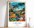 10_Curitiba Print, Curitiba Travel Poster, Brazil Travel Print, Tropical Decor,