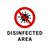 34_Disinfected Area Warning Sign. Coronavirus Poster Canvas Movie Film Print A0